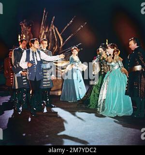 Prinz Friedrich von Homburg, Theaterstück nach Heinrich von Kleist, TV-Verfilmung, Deutschland 1961, Regie: Fritz Umgelter, Darsteller: Szene mit Thomas Holtzmann, Anna Dammann, Ewald Balser Stockfoto