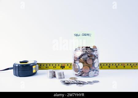 Sparfondsdose für Renovierungen Budget-Konzept Stockfoto