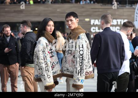 Florenz, Italien. 11. Januar 2023. Florence, Pitti Uomo 103. Auflage. Redaktionelle Verwendung Nur Kredit: Independent Photo Agency/Alamy Live News Stockfoto