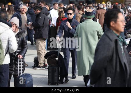 Florenz, Italien. 11. Januar 2023. Florence, Pitti Uomo 103. Auflage. Redaktionelle Verwendung Nur Kredit: Independent Photo Agency/Alamy Live News Stockfoto