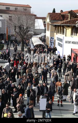 Florenz, Italien. 11. Januar 2023. Florence, Pitti Uomo 103. Auflage. Redaktionelle Verwendung Nur Kredit: Independent Photo Agency/Alamy Live News Stockfoto