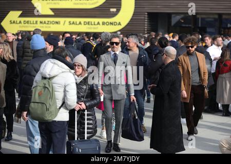 Florenz, Italien. 11. Januar 2023. Florence, Pitti Uomo 103. Auflage. Redaktionelle Verwendung Nur Kredit: Independent Photo Agency/Alamy Live News Stockfoto