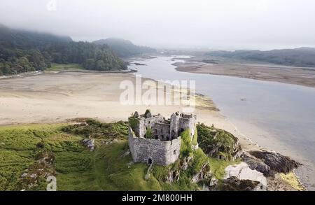 Atemberaubendes Schloss Tioram, Ardnamurchan-Halbinsel, Schottisches Hochland Stockfoto