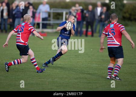 Rugby-Team-Action-Rugby-Spieler Stockfoto