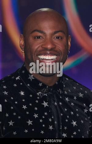 Hemel Hempstead, Vereinigtes Königreich 11. Januar 2023. Darren Harriott wurde bei einem Fototermin für die neue Serie von „Dancing on Ice“ in den ITV Studios fotografiert. Kredit: Alan D West/EMPICS/Alamy Live News Stockfoto