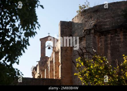 Das Kloster Sant Salvador. Provinz Tarragona Stockfoto