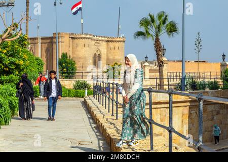 FESTUNG DER SALADIN ZITADELLE, SALAH EL DIN, ERBAUT IM 12TH. JAHRHUNDERT, KAIRO, ÄGYPTEN, AFRIKA Stockfoto