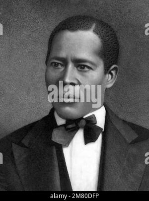 Immer Noch William. Portrait des afroamerikanischen Abolitionisten William Still (1821-1902), Holzgravierung, veröffentlicht 1872 Stockfoto