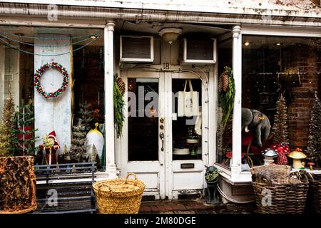 John Dorian Company – Accessoires-Shop auf der Christopher Street, Greenwich Village, New York City, NY, USA Stockfoto