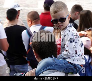 Kiew, Ukraine 24. August 2021: Menschen bei der Feier der 30-jährigen Unabhängigkeit der Ukraine in der Stadt Kiew Stockfoto