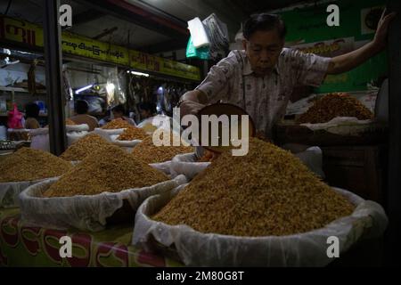 Märkte in der Stadt Mawlamyine, Myanmar Stockfoto