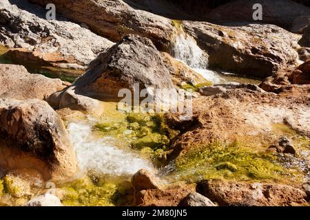 Ulldemó Fluss. Los Ports Mountains Naturpark. Provinz Teruel Stockfoto