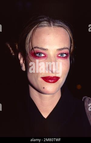 Tatjana Patitz ist um 56 Uhr verstorben. Tatjana Patitz in New York City am 3. April 1995. Foto: Henry McGee/MediaPunch Stockfoto