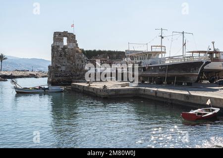 Hafen von Byblos, Libanon Stockfoto