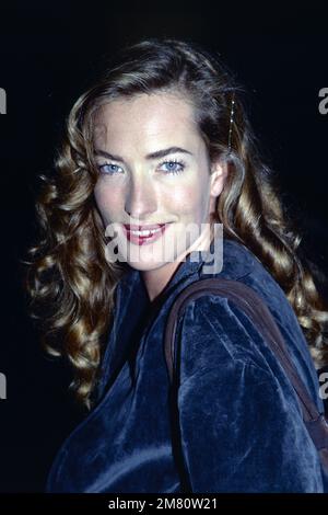 Tatjana Patitz ist um 56 Uhr verstorben. Tatjana Patitz in New York City am 1. November 1994. Foto: Henry McGee/MediaPunch Stockfoto