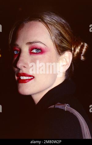 Tatjana Patitz ist um 56 Uhr verstorben. Tatjana Patitz in New York City am 3. April 1995. Foto: Henry McGee/MediaPunch Stockfoto