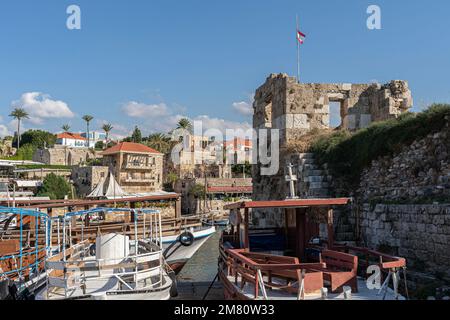 Hafen von Byblos, Libanon Stockfoto