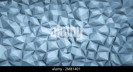 Geringe Struktur aus Polyvektorsteinen, abstrakter 3D-Hintergrund, volumetrische Technologie, Hintergrundbild mit Schatten und Licht, rechteckige Struktur Stock Vektor