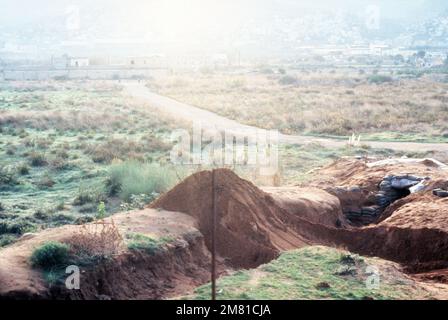 Ein Blick von Kompanie G, Bereich des 2. Bataillons, 8. Regiment, 22. Marine Amphibious Unit. Basis: Beirut Land: Libanon (LBN) Stockfoto