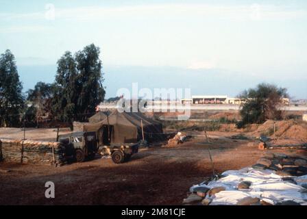 Ein Blick von Kompanie G, Bereich des 2. Bataillons, 8. Regiment, 22. Marine Amphibious Unit. Basis: Beirut Land: Libanon (LBN) Stockfoto
