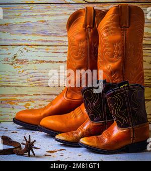 Erwachsene Stiefel Stockfoto