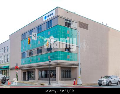 BURLINGTON, NC, USA-2. JANUAR 2023: LabCorp-Gebäude in der Innenstadt. Stockfoto