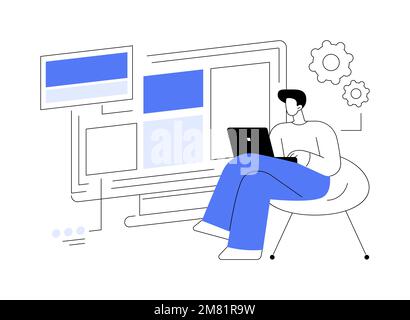 Kopie Optimierung abstrakte Konzept Vektor-Illustration. Stock Vektor