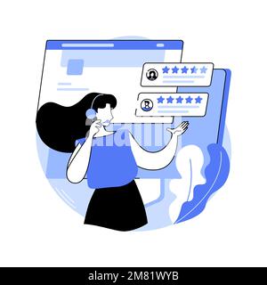 Kundenfeedback isolierte Cartoon-Vektordarstellungen. Stock Vektor