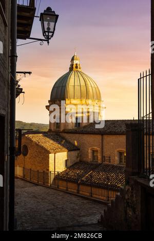 Gangi in Sizilien, Italien, aufgenommen im Sommer 2022 Stockfoto