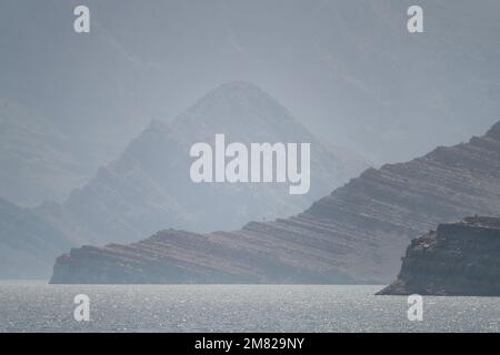 Musandam in Oman, aufgenommen im Mai 2022 Stockfoto