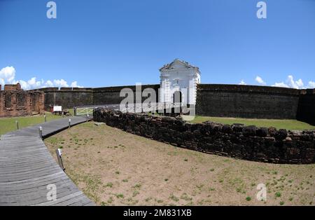 Macapá,Amapá,Brasilien,14. November 2021. Die Festung São José do Amapá befindet sich im Norden Brasiliens. Stockfoto