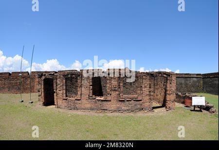 Macapá,Amapá,Brasilien,14. November 2021. Die Festung São José do Amapá befindet sich im Norden Brasiliens. Stockfoto