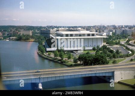 Das John F. Kennedy Center for the Performing Arts aus der Vogelperspektive. Basis: Washington State: District of Columbia (DC) Land: Vereinigte Staaten von Amerika (USA) Stockfoto