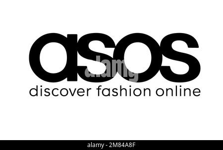 Unbefristetes Handout-Foto des Firmenlogos, ausgestellt von ASOS. Das Online-Modeunternehmen hat in seinem festlichen Quartal negative Umsätze festgestellt, da es einen Hit von Lieferunterbrechungen und sinkenden Verbraucherausgaben erlitten hat. Die Gruppe gab an, dass die Verkäufe in Großbritannien in den vier Monaten bis Dezember 31 um 8 % zurückgegangen seien, was im krassen Gegensatz zu Konkurrenten wie Next steht, die aufgrund von Streiks und Lieferunterbrechungen von Royal Mail davon profitiert haben, dass die Käufer über Weihnachten wieder in die Geschäfte zurückgekehrt sind. Ausgabedatum: Donnerstag, 12. Januar 2023. Stockfoto