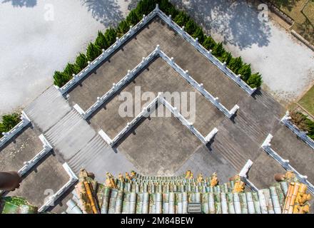 Das CI en Pagoda befindet sich am Ufer des Sonne-Mond-Sees und wurde zum Gedenken an Chiang Kai-sheks Mutter erbaut und ist ein wichtiges Wahrzeichen in Taiwan Stockfoto