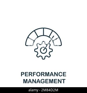 Symbol für Leistungsmanagement. Einfarbiges einfaches Talent Development-Symbol für Vorlagen, Webdesign und Infografiken Stock Vektor
