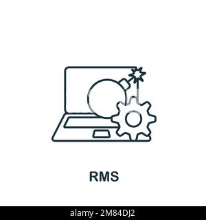 RMS-Symbol. Einfarbiges einfaches Talent Development-Symbol für Vorlagen, Webdesign und Infografiken Stock Vektor