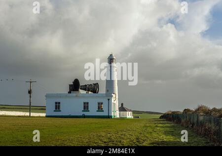 Nash Point Lighthouse Glamorgan Heritage Coast South Wales Stockfoto