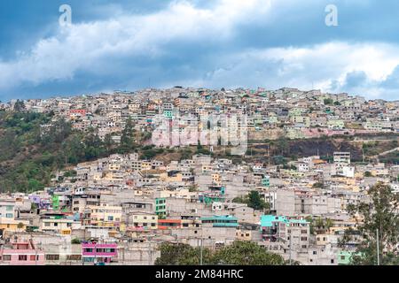 Quito, Äquador Panorama der Hauptstadt Stockfoto