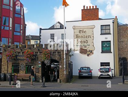 The Brazen Head, 20 Lower Bridge St, Usher's Quay, Dublin, D08 WC64, Eire, Irlands ältester Pub, est 1198 Stockfoto