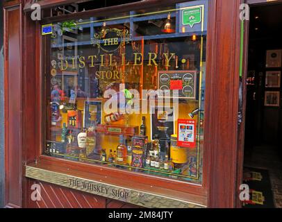 The Temple Bar Destillery Store, Dublin, Est 1840, 47-48 Temple Bar, Dublin 2, D02 N725, Irland Stockfoto