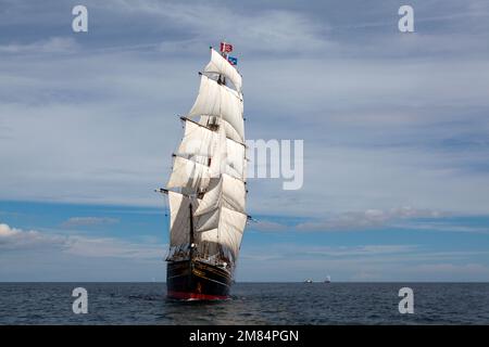 Niederländisches Großsegler Stad Amsterdam, Rennbeginn Hartlepool, 2010 Stockfoto