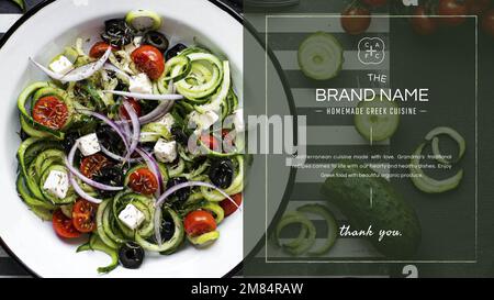 Vorlage für Restaurantbanner Stock Vektor