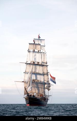 Niederländisches Großschiff Stad Amsterdam, Stavanger-Rennen, Beginn 2011 Stockfoto