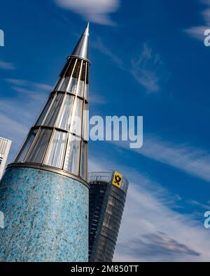 Blick auf den Postturm Stockfoto