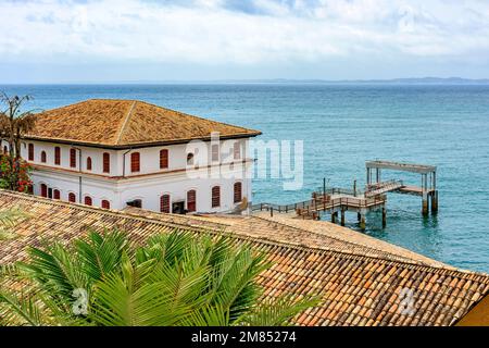 Berühmtes Solar do Unhao, berühmtes Museum für moderne Kunst in kolonialer Architektur in der Stadt Salvador, Bahia, Stockfoto