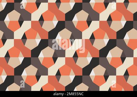 Moderne 3D geometrische Muster Vektor orange Hintergrund Stock Vektor
