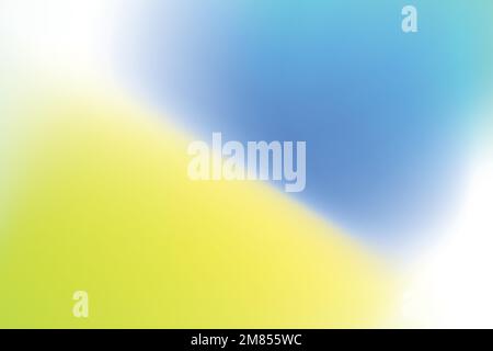 Hintergrundvektor für gelbe und blaue Wellenverläufe Stock Vektor