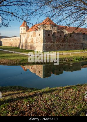 Festung Fagaras im Bezirk Brasov, Siebenbürgen, Rumänien Stockfoto