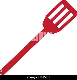 Isolierter farbiger Küchenspachtel Symbol flacher Vektor Stock Vektor